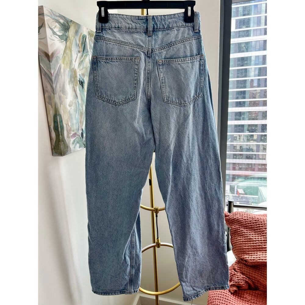 H&M | High-Rise Wide Leg Jeans | 100% Cotton | Size 4 - Picture 2 of 4